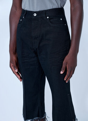 LN-CC® - Rick Owens: Bolan Cutoffs Jeans - Black Rick Owens Bolan Cutoffs Jeans Black ric0166012