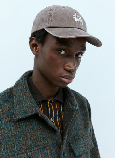 Stüssy Washed Logo Embroidery Baseball Cap Brown sts0152030