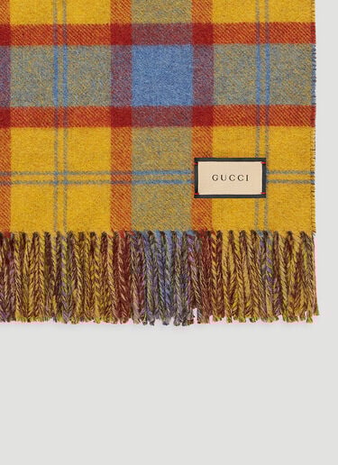 GG Tartan Blanket Gucci GG Tartan Blanket Yellow wps0670144