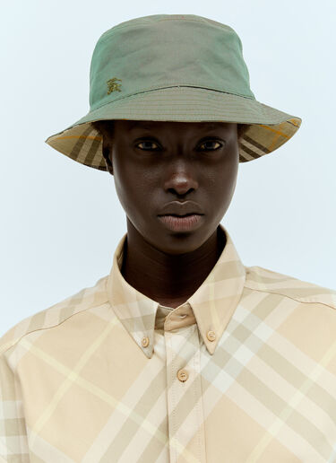 Burberry Reversible Bucket Hat Green bur0356001