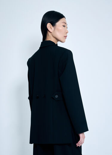 GANNI Solid Twill Suiting Blazer Black gan0259020