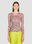 Collina Strada Cardio Animal Print Crewneck Top Pink cst0249005