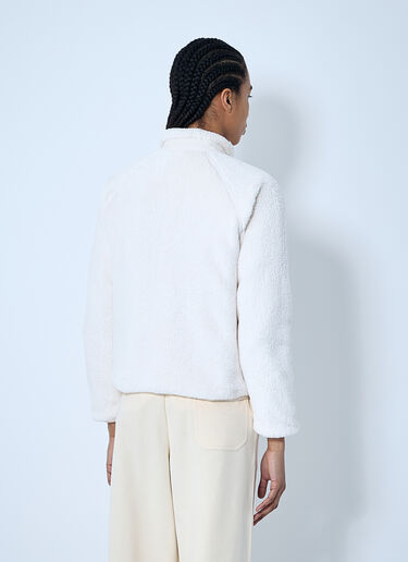 Moncler Grenoble Fluffy Zip-Up Cardigan White mog0259008