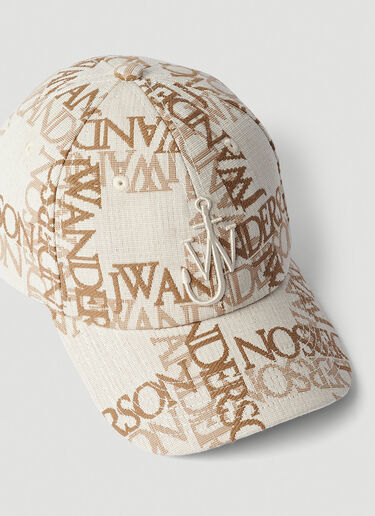 JW Anderson Monogram Baseball Cap Beige jwa0351013