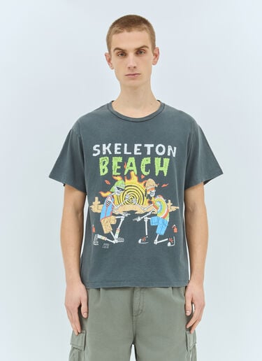 Gallery Dept. スケルトン ビーチTシャツ グレー gdp0158027
