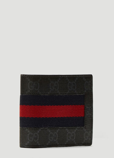 Gucci GG Supreme Bi-Fold Wallet Black guc0137068