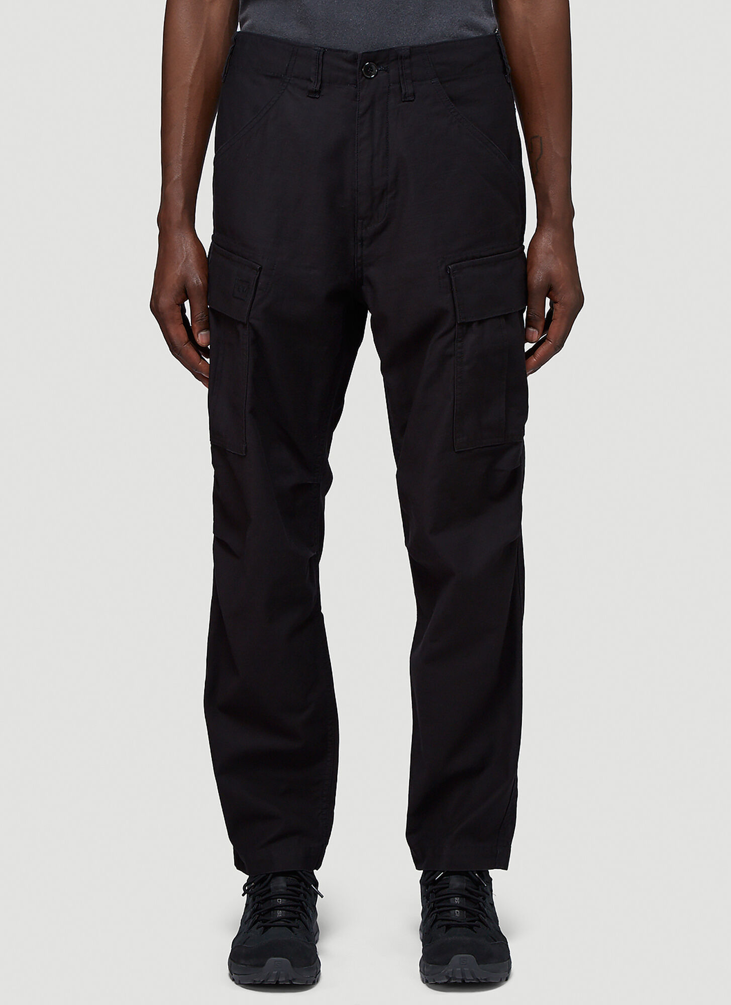 Liberaiders Six Pocket Army Trousers In Black