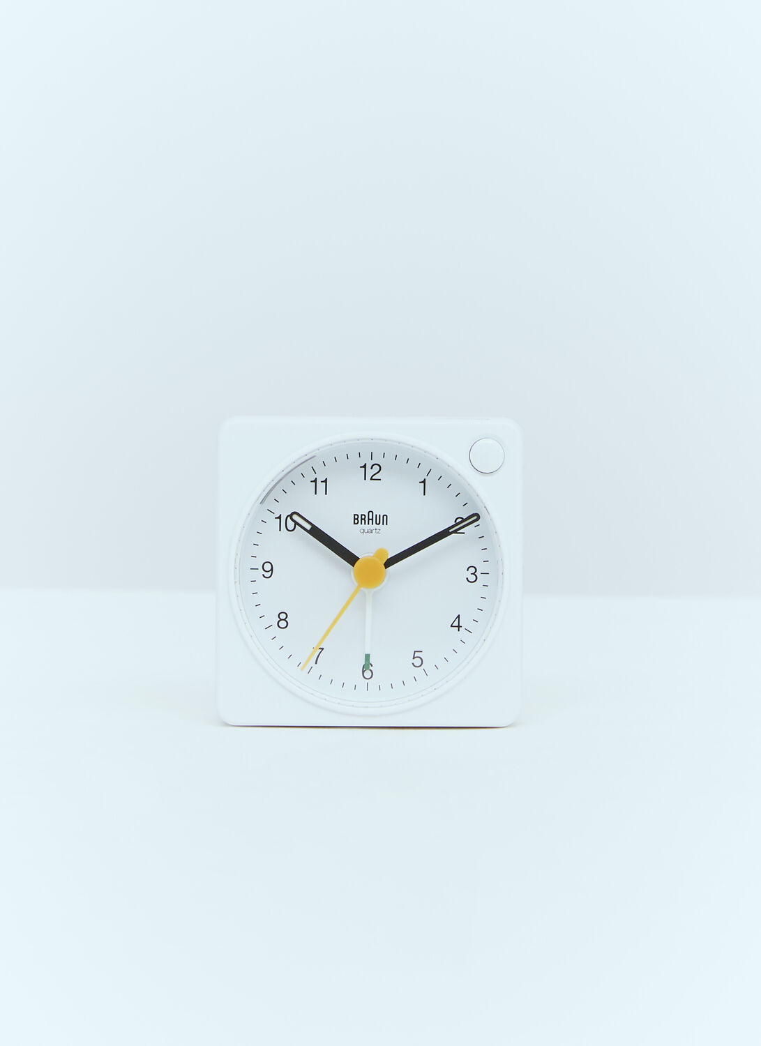 Shop Braun Bc02x Classic Analogue Travel Alarm Clock In White