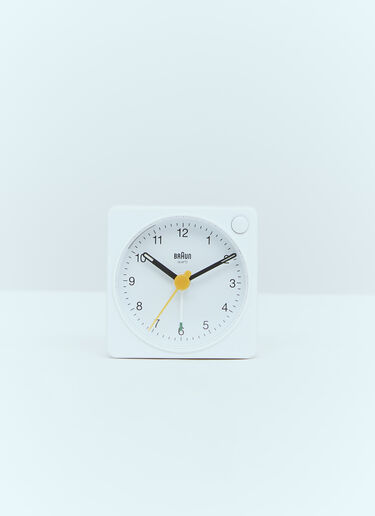 Braun BC02X Classic Analogue Travel Alarm Clock White bru0355004