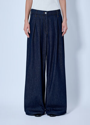 Dries Van Noten Wide-Leg Denim Trousers Navy dvn0265008