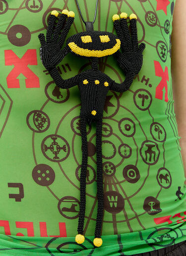 Walter Van Beirendonck Alien Friend 项链 黑色 wlt0156036