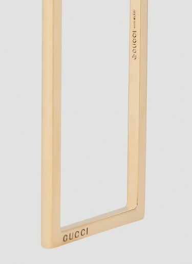 Mono Rectangle Earring Gucci Mono Rectangle Earring Gold guc0251232
