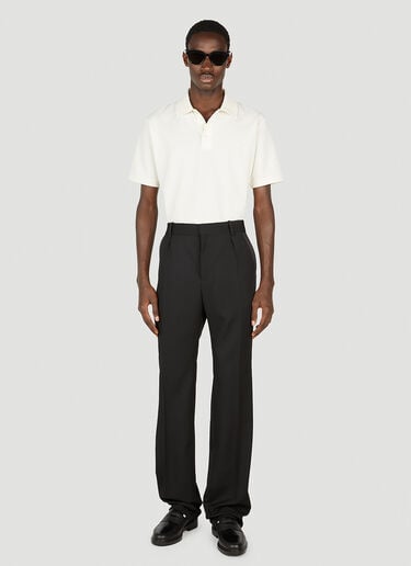 Saint Laurent Cassandre Polo Shirt White sla0151004