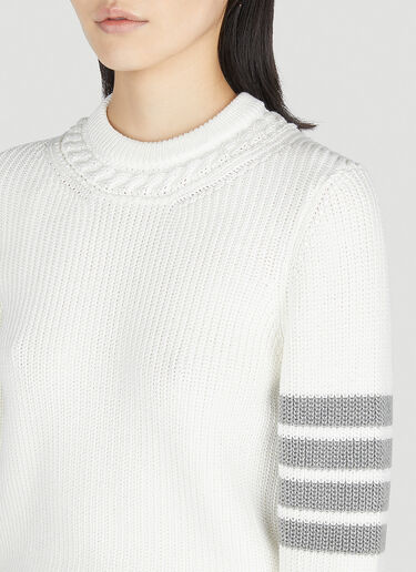 Thom Browne 四条杠毛衣 白色 thb0251012