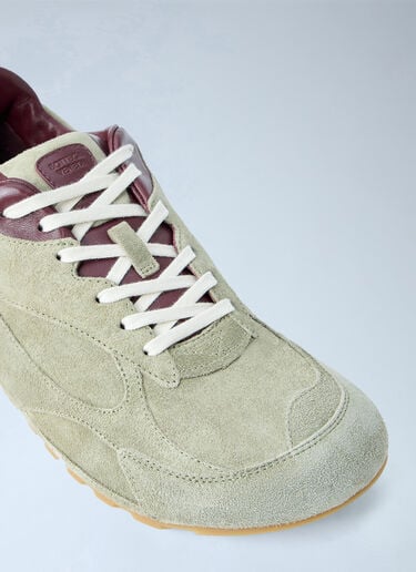 LN-CC® - Bottega Veneta: Orbit Flash Suede Sneakers - Green Bottega Veneta Orbit Flash Suede Sneakers Green bov0165025