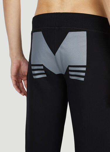 Mowalola Logo Print Track Pants Black mow0352005