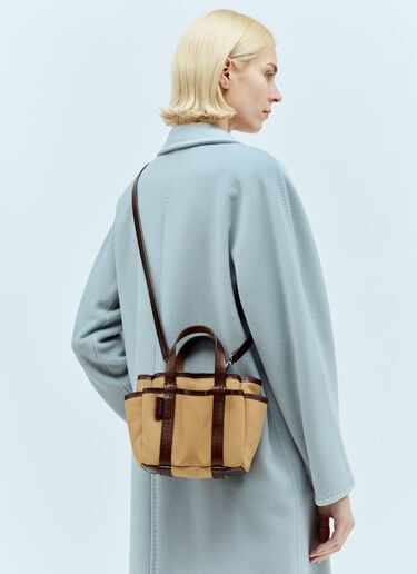 Max Mara ガルディニエラ ミニトートバッグ ブラウン max0256075