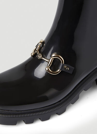 Gucci Horsebit Rain Boots Black guc0247113