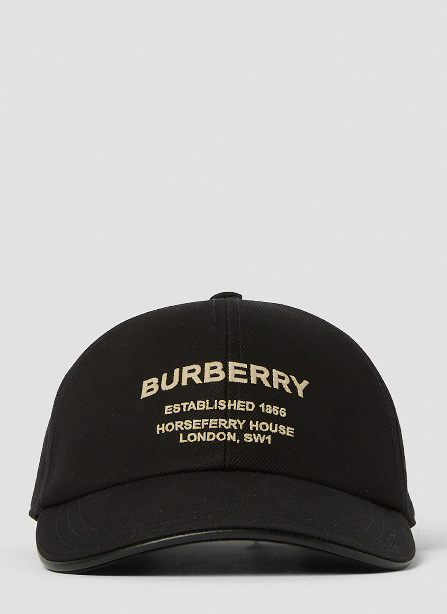 Shop Burberry Logo Embroidery Baseball Cap
