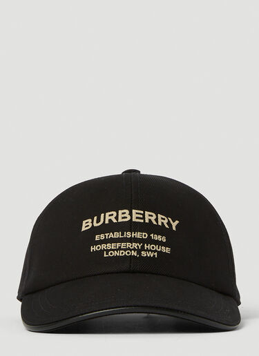 Burberry Logo Embroidery Baseball Cap Black bur0253058