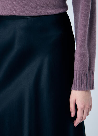 Max Mara Silk Midi Skirt Black max0259003