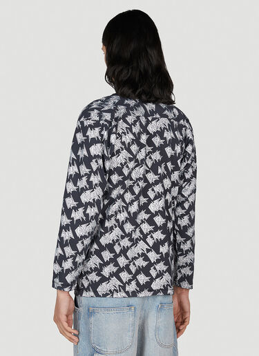 ERL Logo Print Long Sleeve T-Shirt Black erl0152016