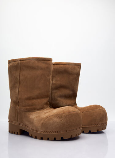 Balenciaga Alaska 人造毛皮低筒靴 棕 bal0257031