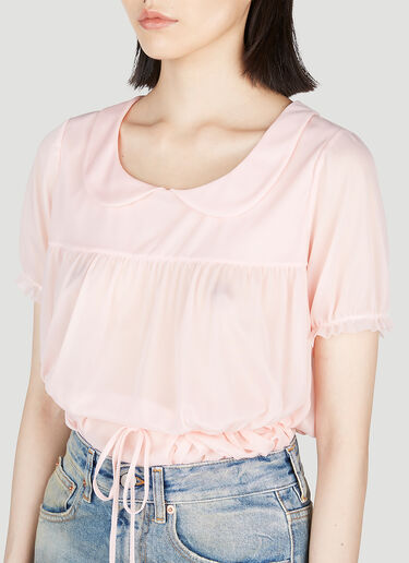 Maison Margiela Sheer Bodysuit Pink mla0253001