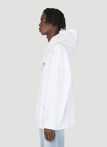 VETEMENTS Haute Couture Logo Hooded Sweatshirt White vet0147012