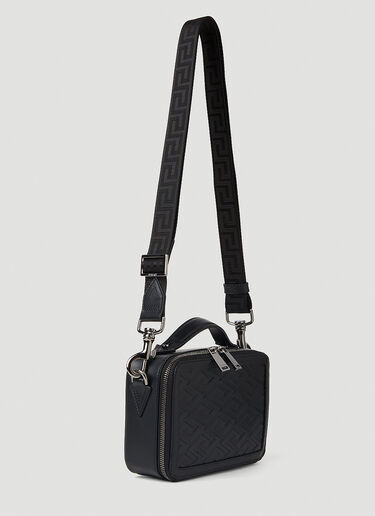 Greca Mini Messenger Crossbody Bag Versace Greca Mini Messenger Crossbody Bag Black ver0151033