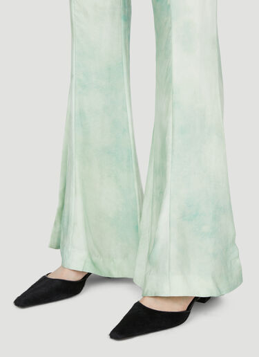 マーベルプリントフレアパンツ Acne Studios マーベルプリントフレアパンツ グリーン acn0254033
