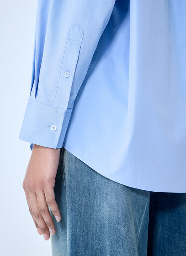 Alexander Wang Shirt With Graphic Embroidery Blue awg0260001