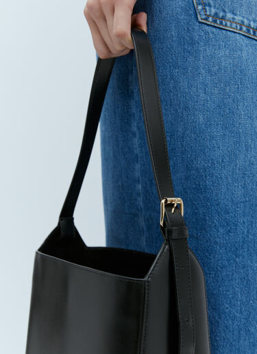 A.P.C. Sac Leather Shoulder Bag Black apc0253015