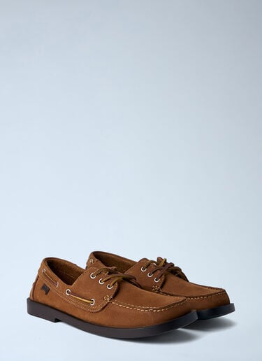 CAMPER Don Leather Boat Shoes Brown cmp0164010