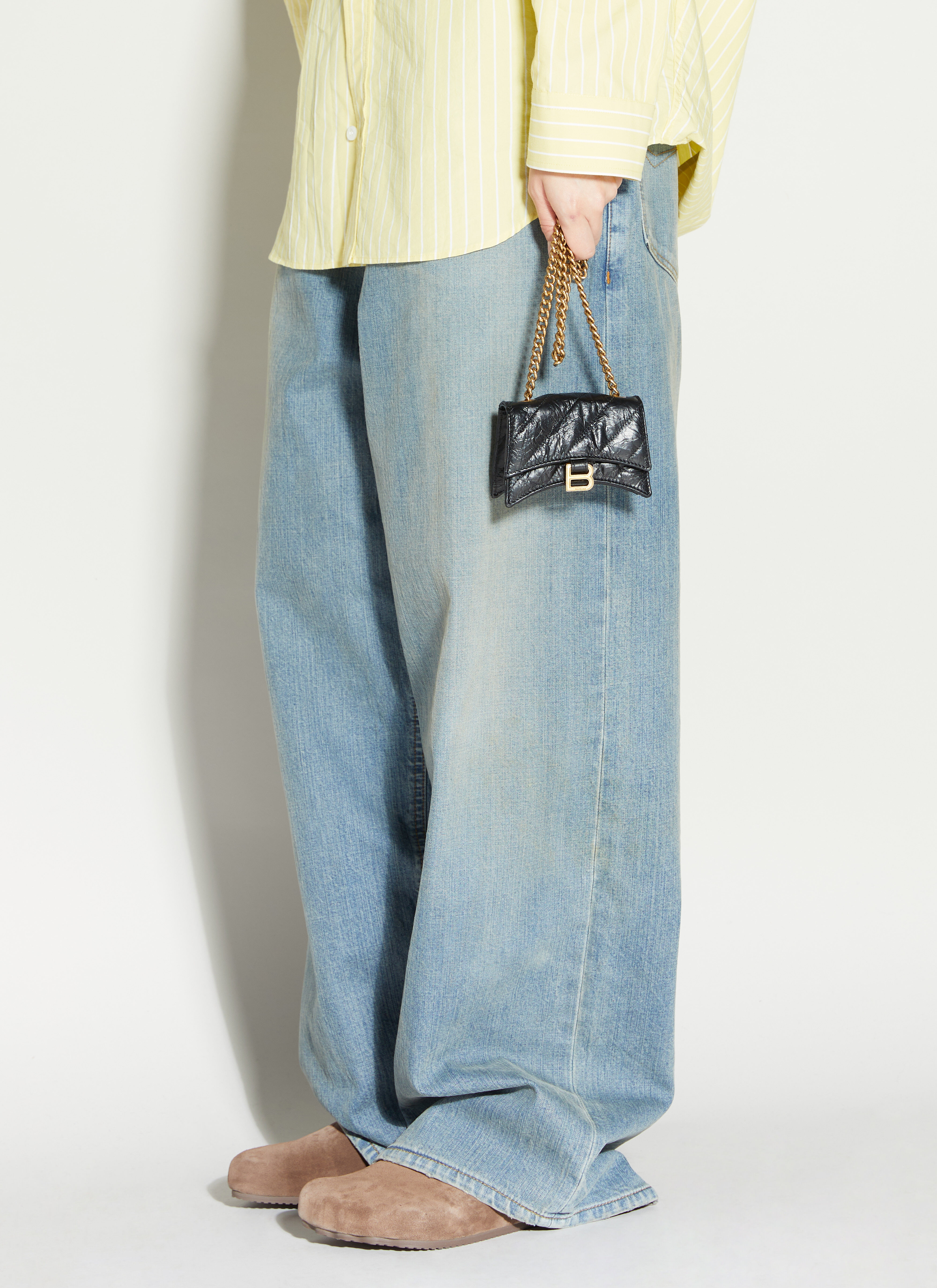 Balenciaga Crush Chain Mini Shoulder Bag in Black LN CC