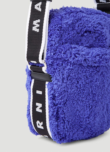 Marni Branded Strap Crossbody Bag Blue mni0152018