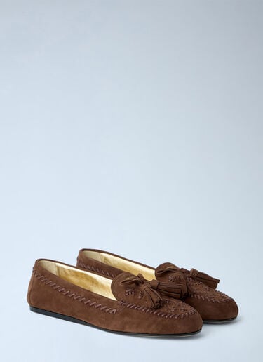 Prada Suede Loafers Brown pra0264403