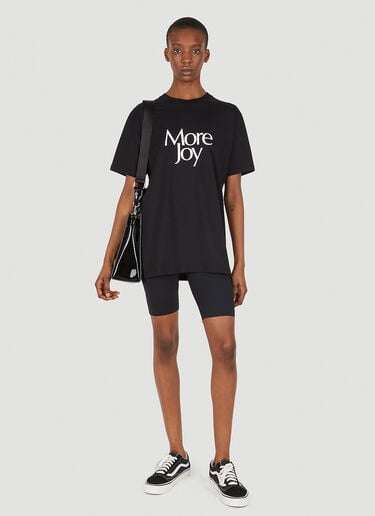ロゴプリントクラッシック Tシャツ More Joy ロゴプリントクラッシック Tシャツ ブラック mjy0347084