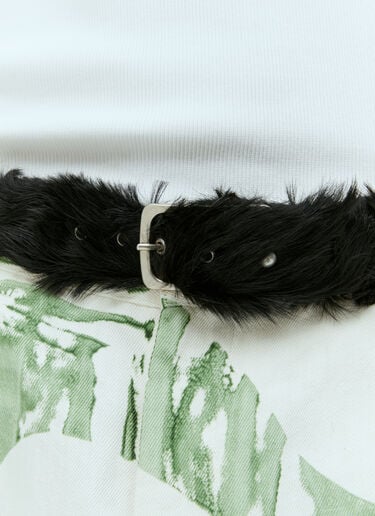 Dries Van Noten Pony Hair Belt Black dvn0154044