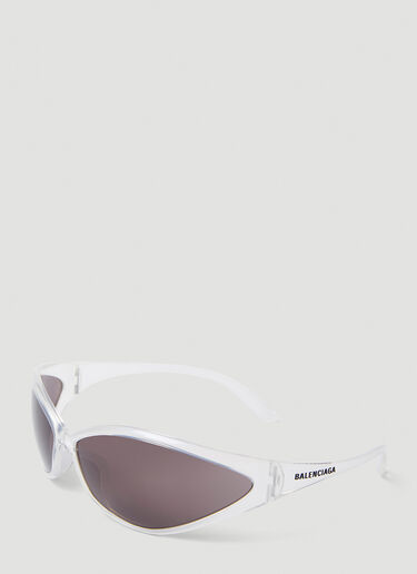 Balenciaga 90s Oval Sunglasses Transparent bal0152086