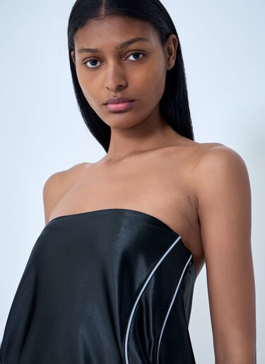 Alexander Wang Strapless Satin Top Black awg0263026
