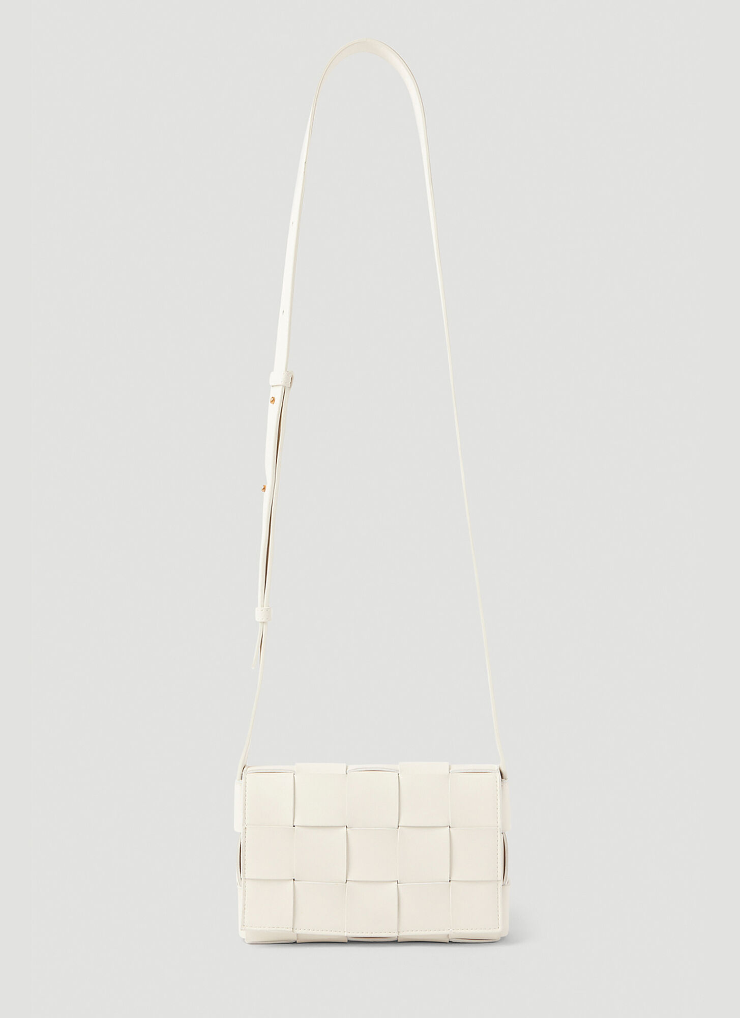 Bottega Veneta Cassette Small Shoulder Bag In White