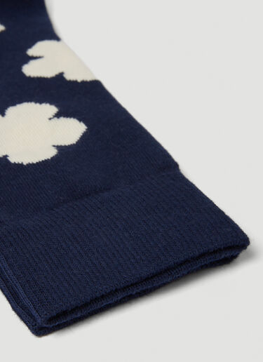 Kenzo 꽃무늬 양말 블루 knz0150063