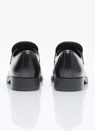 Prada Brushed Leather Loafers Black pra0255008