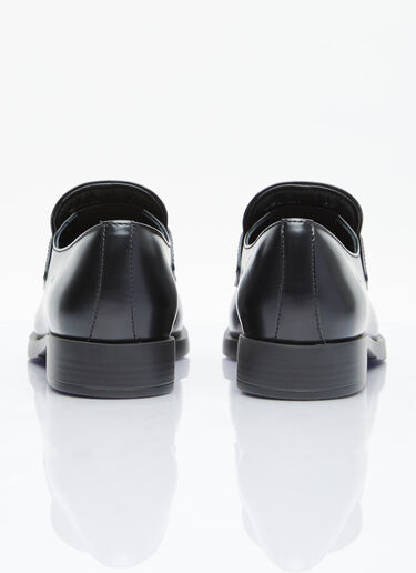 Brushed Leather Loafers Prada Brushed Leather Loafers Black pra0255008