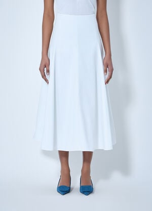 Jacquemus A-line Midi Skirt White jac0264015