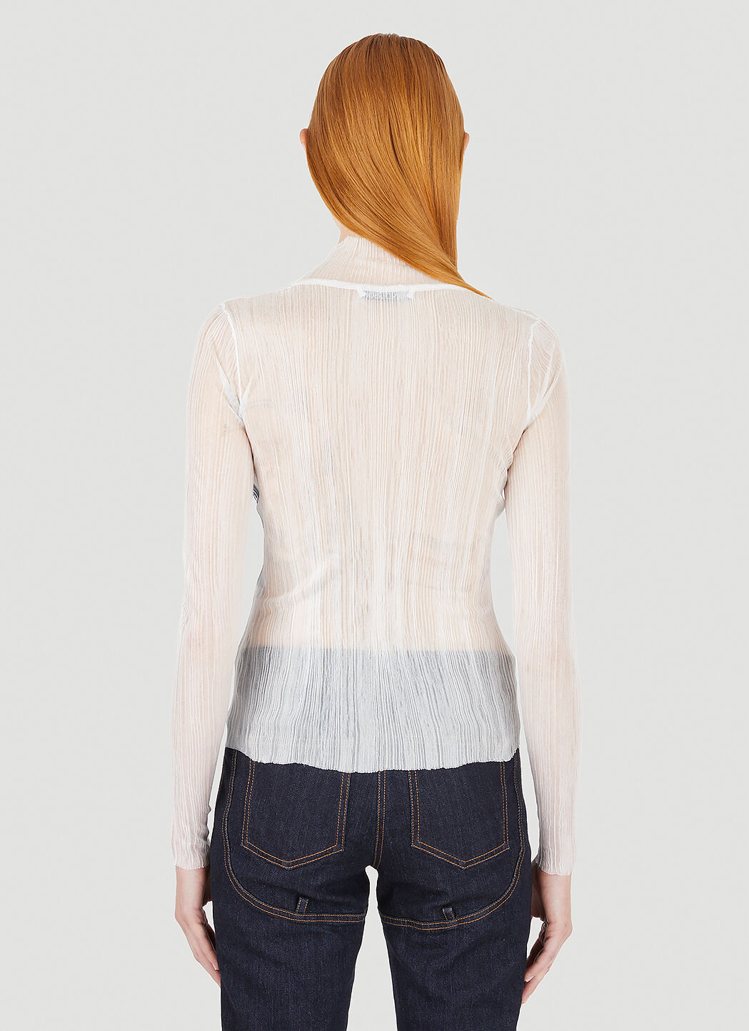 商品画像：JWアンダーソン☆SHEER PLEATEDPRINT UNDERPINNING 2