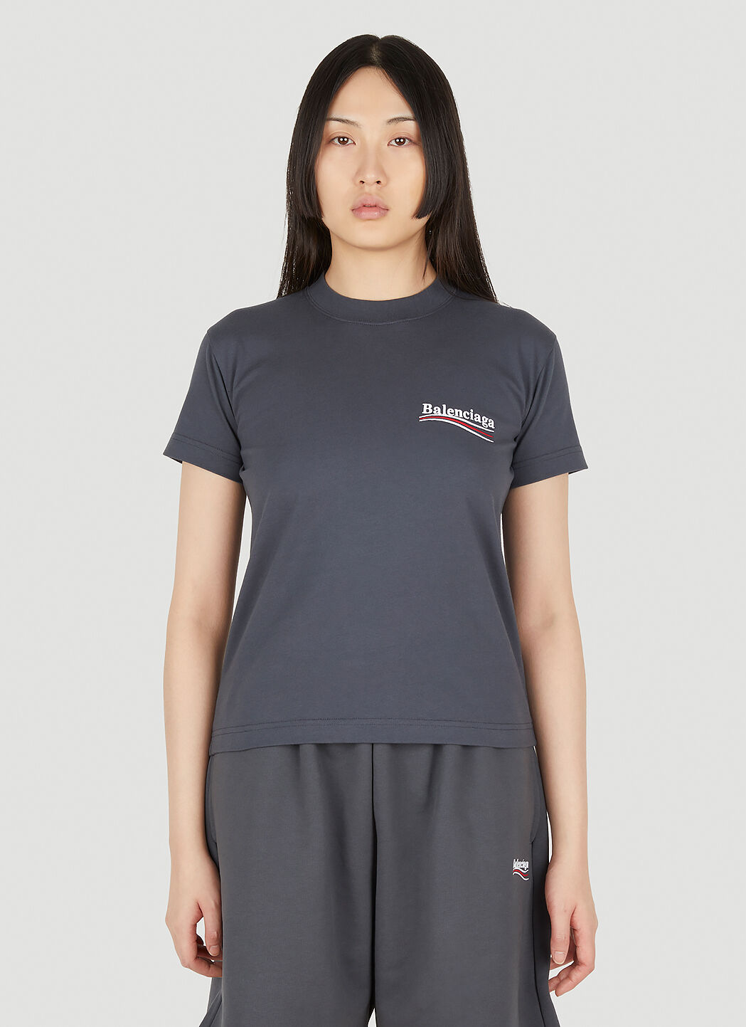 Balenciaga t shirt shop womens grey