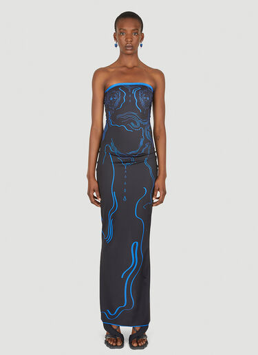 DI PETSA Venus Shell Maxi Dress Black dip0247002