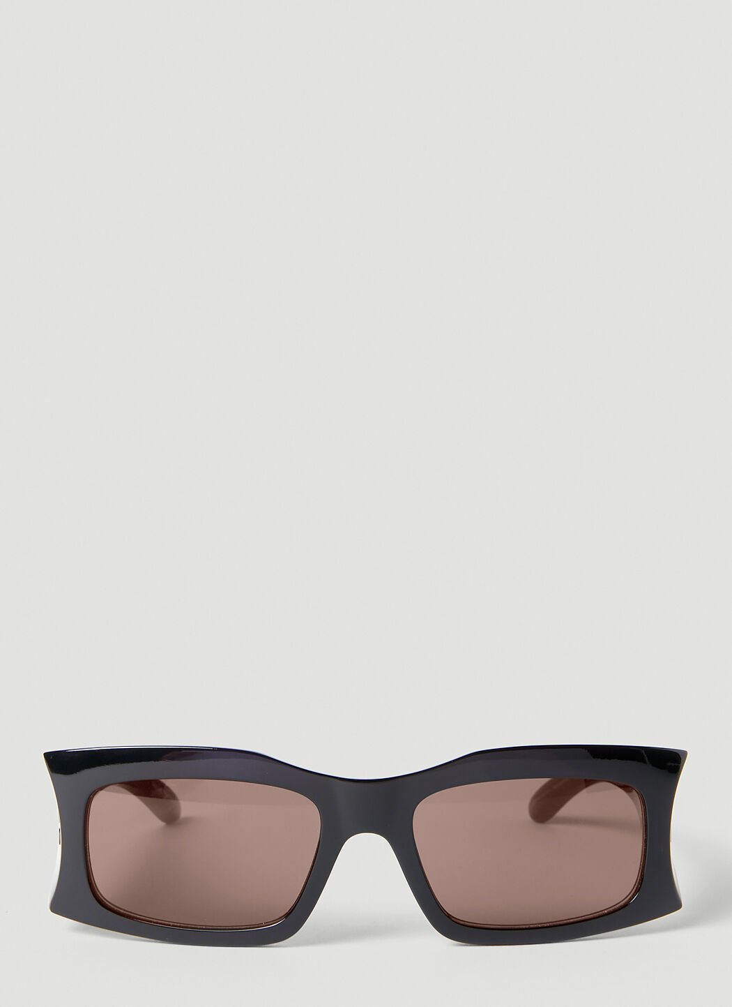 Balenciaga Hourglass Rectangle Sunglasses Black bcs0153001